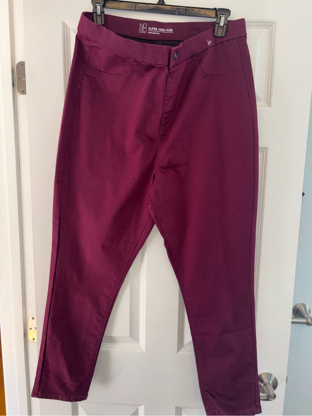 New NOBO stretch cotton pants purple 3x 21